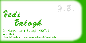 hedi balogh business card